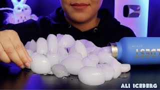 ASMR SLIGHTLY MELTED HALFMOON ICE REQUEST [upl. by Kesley302]