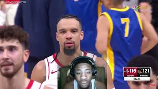 Rockets vs Warriors Highlights Reaction [upl. by Ahsemad]