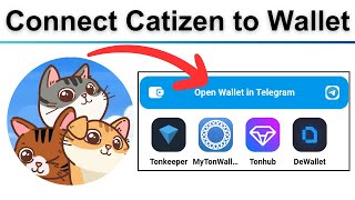 how to connect Catizen airdrop bot to wallet in Telegram [upl. by Shirk]