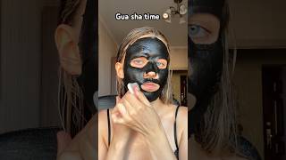 Gua sha tutorial🕰️ youtubeshorts shortvideo trending trendingshorts guashamassage makeup [upl. by Annoyi]