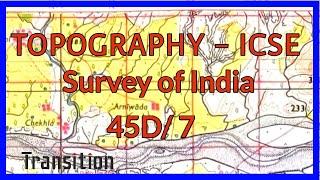 ICSE 2023 Topography 45D7 II ICSE 2022 Geography Class 10 Topography II ICSE Topography 45D7 [upl. by Nami]