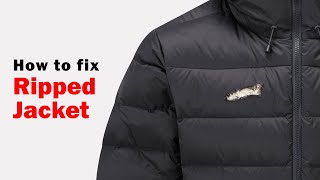 How to fix a ripped jacket without stitching [upl. by Josselyn]