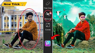 Photo Ka Background Change Kaise Kare  PicsArt Background Change photo editing  PicsArt Editing [upl. by Aicnilav]