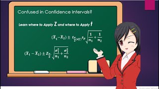 Confidence Intervals for the Difference bw two population Means Dependent amp Independent case [upl. by Amlet973]