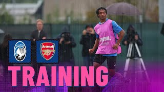 UCL AtalantaArsenal  Lallenamento della vigilia [upl. by Ettezoj]