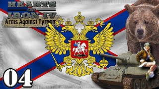 Lets Play Hearts of Iron 4 Return of the Tsar Russia  HOI4 Arms Against Tyranny Gameplay Episode 4 [upl. by Auqemahs626]