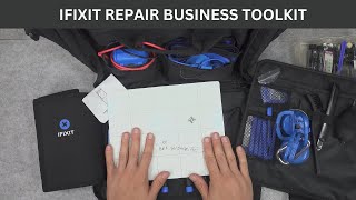 iFIXIT business repair toolkit  take look inside and browse thru items [upl. by Htebesile]