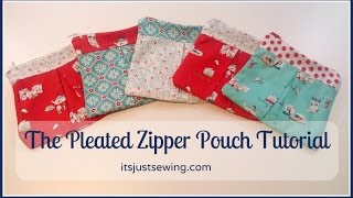 How To Make A Pleated Zipper Pouch [upl. by Enitsenrae]