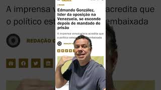 Presidente eleito pela democracia na Venezuela se esconde do ditador Maduro shortsvideo [upl. by Bore569]