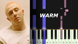 Moncrieff  Warm piano tutorial [upl. by Ikaz419]