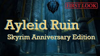 Skyrim Anniversary Edition  First look at Rielle the Ayleid Ruin  The Cause  Creation Club [upl. by Thurstan]