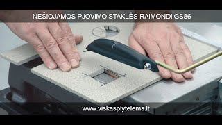 Nešiojamos pjovimo staklės Raimondi GS86 [upl. by Sven]