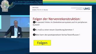 Folgen der Nervenrekonstruktion von Prof Dr R Laskawi [upl. by Camilia]