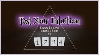 Test Your Intuition 2  Intuitive Exercise Psychic Abilities [upl. by Wahl]