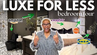 Modern Luxury Bedroom on A Budget  Restoration Hardware Inspired Bedroom Tour [upl. by Dlanger329]