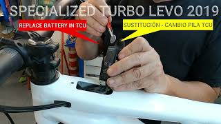 SPECIALIZED TURBO LEVO TCU MY19  GEN2  CAMBIAR BATERIA TCU  REPLACE TCU BATTERY MY19 [upl. by Ecurb]