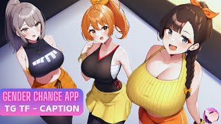 📱Gender change APP🤳🏼TG TF Caption Anime MTF Transgender Transformation [upl. by Canon]