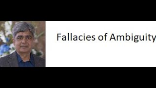 Fallacies of Ambiguity and its types [upl. by Deborath]