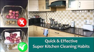 10 Best Habits For A Clean Kitchen  How To Keep Kitchen Clean And Organized  Kitchen Cleaning Tips [upl. by Hpeseoj457]