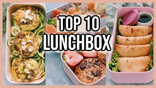 TOP 10 REPAS HEALTHY À EMPORTER  Travail École PiqueNique [upl. by Annenn]