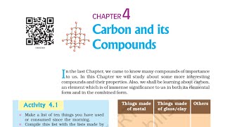 Carbon and its Compounds Class 10 Science Chapter 4 [upl. by Leahcimnhoj]