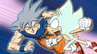 Hyper Sonic VS UltraInstinct Goku  MULTIVERSE WARS 🔵💥🥏 [upl. by Aynot]