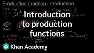 Introduction to production functions  APⓇ Microeconomics  Khan Academy [upl. by Rue]