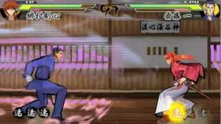 PSP Rurouni Kenshin Meiji Kenkaku Romantan Saisen  Kenshins Story Mode Part 1 [upl. by Jedd]