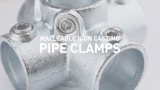 KUPO Malleable Iron Casting Pipe Clamps Full Footage [upl. by Aciemaj]