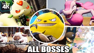 Palworld  All Bosses With Cutscenes 4K 60FPS UHD PC [upl. by Ahsikahs]