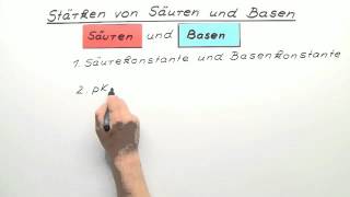 Stärken von Säuren und Basen  Chemie  Allgemeine und anorganische Chemie [upl. by Daus]