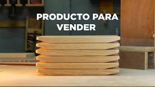 CÓMO HACER PLATOS DE MADERA O TABLAS PARA PICAR [upl. by Salim]