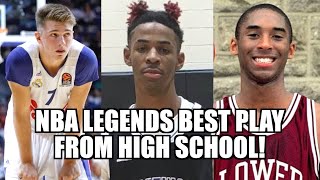 NBA PLAYERS BEST MOMENT FROM HIGH SCHOOL [upl. by Yrtnej778]