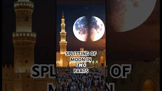 Splitting of moon in two parts by Prophet Muhammad PBUH shorts history islam [upl. by Appilihp312]