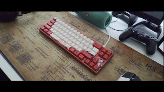 Ducky x Varmilo MIYA Pro Koi 65 Kailh Box Jade sound test  type test [upl. by Koziarz838]