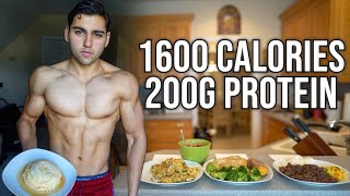 Full Day Of Eating 1600 Calories  Super High Protein Diet For Fat Loss [upl. by Cooley265]