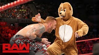 Heath Slater amp Rhyno vs The Miz and a bear Raw June 12 2017 [upl. by Adnam152]