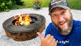 I Perfected The DIY Smokeless Fire Pit That Works [upl. by Enrobialc]