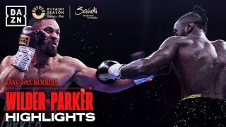 STUNNER  Deontay Wilder vs Joseph Parker Fight Highlights [upl. by Ahkeber]