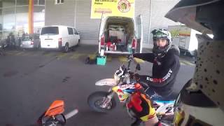 7 min RAW STUNTRIDING  Wheelie  KTM EXC 125  Valenti SM 50 [upl. by Uda]