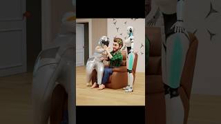 Wife se jyada robot se pyar shorts 3danimation [upl. by Aitsirhc]