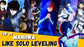 Top 09 Manhwa Like Solo Leveling Hindi [upl. by Noreg]