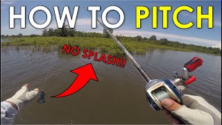 How to Pitch a Fishing Lure  Pitching Technique Explained for Beginners and Casting Tips [upl. by Namzzaj687]