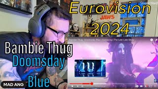 METALHEAD REACTS Bambie Thug  Doomsday Blue  Eurosong  The Late Late Show [upl. by Cynthla]