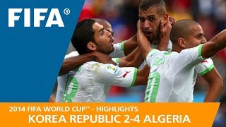 Korea Republic v Algeria  2014 FIFA World Cup  Match Highlights [upl. by Aseiram]