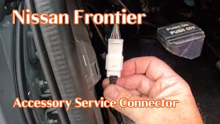 Nissan Frontier Accessory Service Connector [upl. by Ahter]