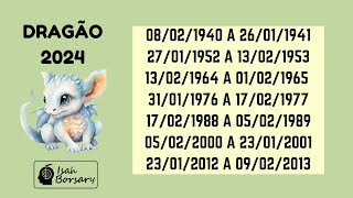 DRAGÃO 2024  HORÓSCOPO CHINÊS  DRAGÃO É A ESTRELA DO ANO [upl. by Pelagi]