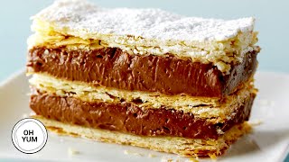 Professional Baker Teaches You How To Make CHOCOLATE NAPOLEON [upl. by Cathey62]