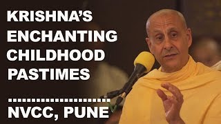 Childhood pastimes of Lord Krishna  Radhanath Swami  Pune 2017 [upl. by Airdna283]