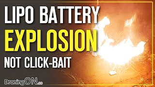 DroningON  Unexpected Lipo Firework Explosion  Battery Safety Tips [upl. by Narcho]